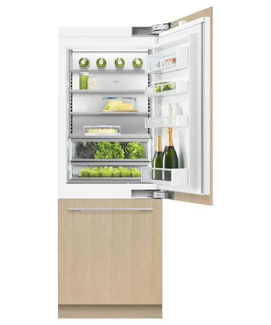 Fisher & Paykel - Refrig/Fzr F&P Integrated Bottom Mount 76cm (30") Right Hand Hinged - RS7621WRUK1