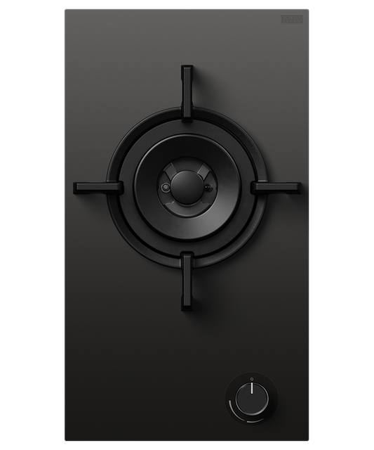 Cooktop F&P 30cm Gas on Glass Cooktop LPG Black