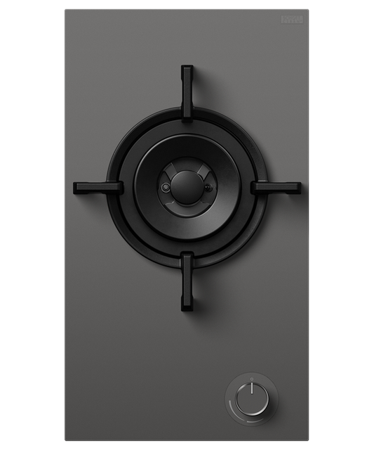 Cooktop F&P 30cm Gas on Glass Cooktop Natural Gas Grey