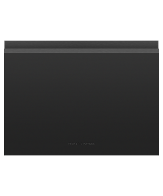 Fisher & Paykel - DishDrawer F&P Single Recessed Handle Black Glass - DD60ST4ZB9