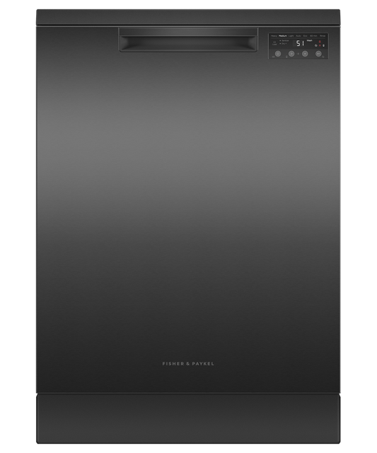 Dishwasher F&P Freestanding Black Stainless Steel Pocket Standard Front UI DW60FC2B2