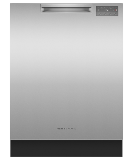 Fisher & Paykel - Dishwasher F&P Built Under Stainless Steel Pocket Standard Front UI - DW60UC2X2