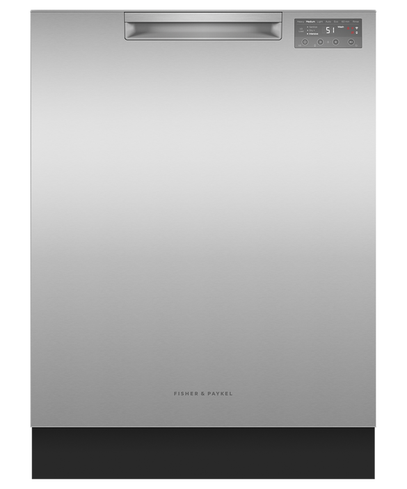 Fisher & Paykel - Dishwasher F&P Built Under Stainless Steel Pocket Standard Front UI - DW60UC4X2