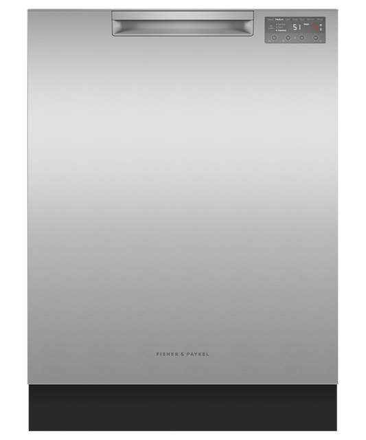 Fisher & Paykel - Dishwasher F&P Built Under Stainless Steel Pocket Standard Front UI - DW60UC4X2