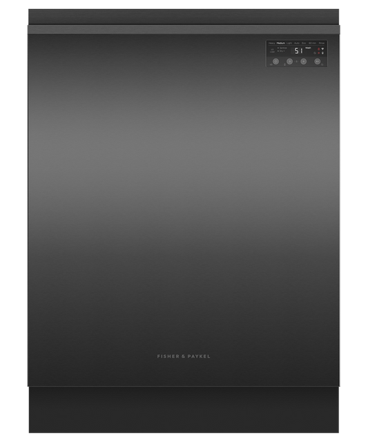 Haier - Dishwasher F&P Built Under Stainless Black Recessed Standard Front UI - DW60UN2B2