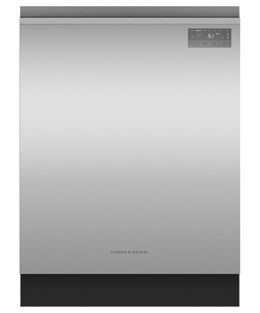 Fisher & Paykel - Dishwasher F&P Built Under Stainless Steel Recessed Standard Front UI - DW60UN2X2