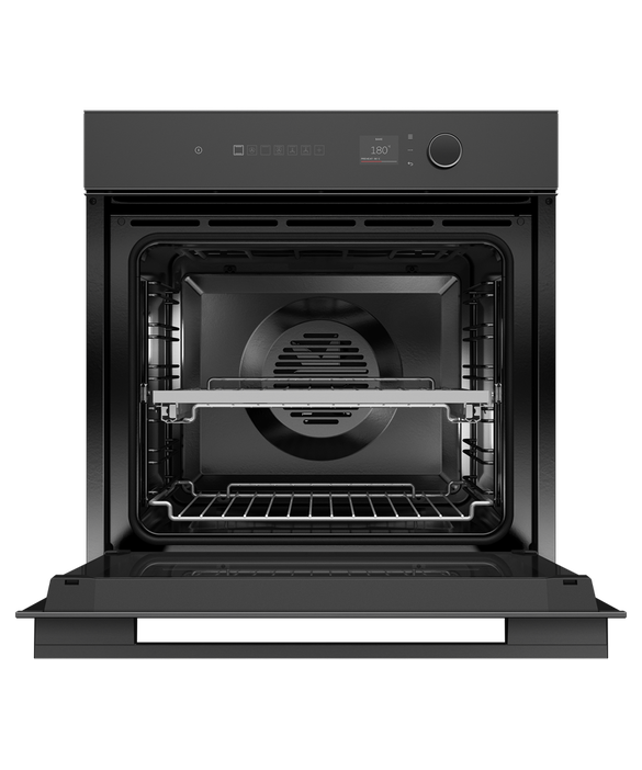 Fisher & Paykel - Oven F&P Pyro 16 Function small TFT 60cm Black Minimal - OB60SM16PLB1