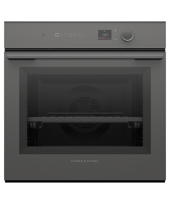 Fisher & Paykel - Oven F&P Pyro 16 Function small TFT 60cm Grey Minimal - OB60SM16PLG1