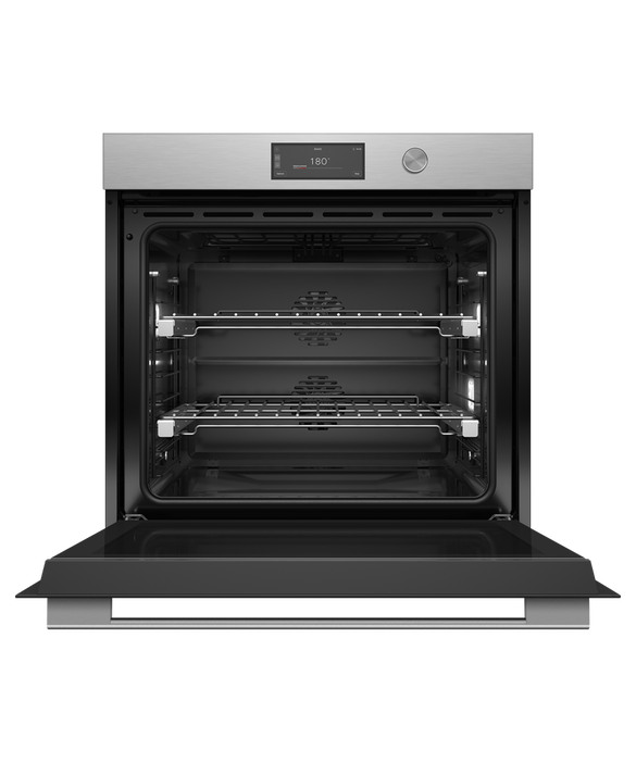 OB76SCPUDX3 Series 9 - 76cm Contemporary Pyrolytic Oven - Brushed Silver Glass