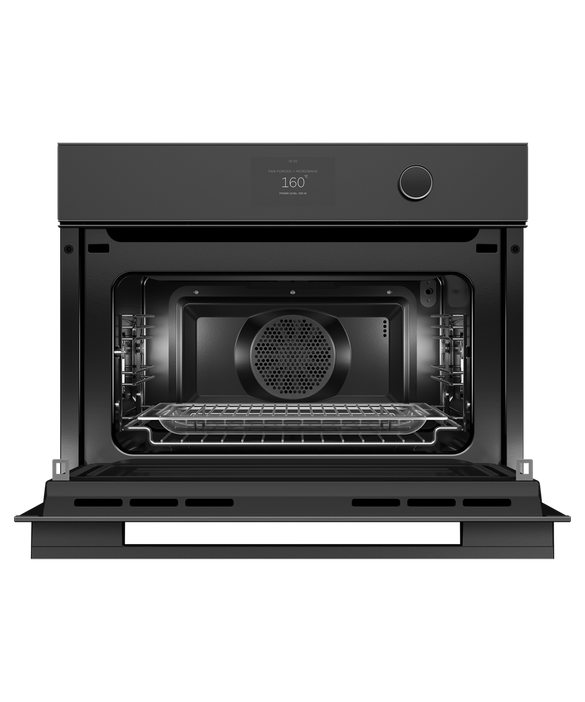Fisher & Paykel - Oven F&P Compact Micro Combi 5" TFT 60cm Black Minimal - OM60NMTDB1