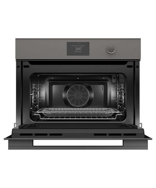 Fisher & Paykel - Oven F&P Compact Micro Combi 5" TFT 60cm Grey Minimal - OM60NMTDG1