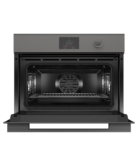 Fisher & Paykel - Oven F&P Compact Combi Steam 5" TFT 60cm Grey Minimal - OS60NMTDG1