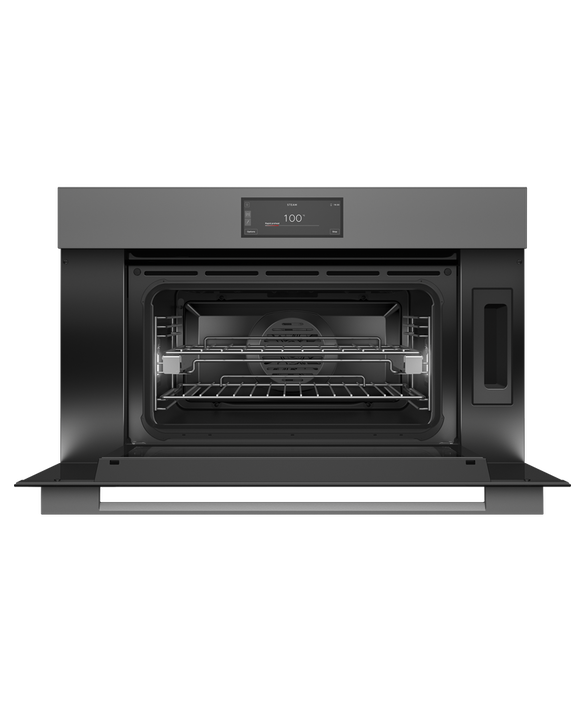 OS76NMUG3 Series 9 - 76cm Minimal Compact Combi-Steam Oven - Grey Glass