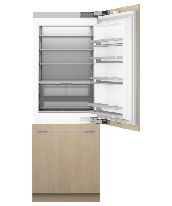 Fisher & Paykel - RS7621WRUE1 Refrig/Fzr F&P Integrated Bottom Mount 76cm (30") Right Hand Hinged