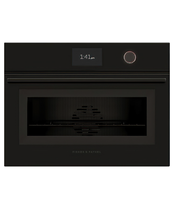 Fisher & Paykel - Oven F&P Compact Micro Combi 5" TFT 60cm Black Minimal - OM60NMTDB1