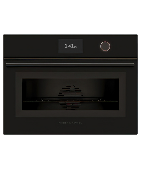 Fisher & Paykel - Oven F&P Compact Combi Steam 5" TFT 60cm Black Minimal - OS60NMTDB1