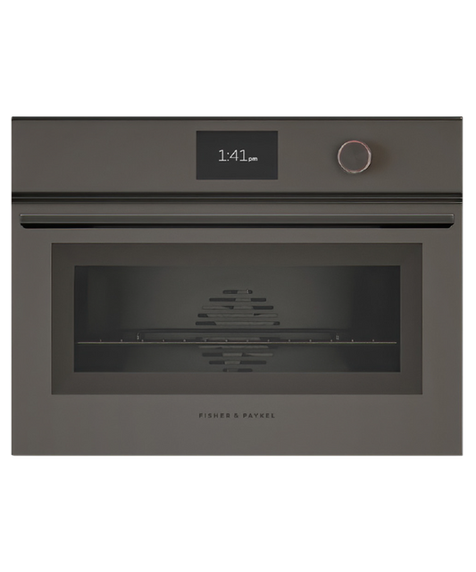 Fisher & Paykel - Oven F&P Compact Combi Steam 5" TFT 60cm Grey Minimal - OS60NMTDG1