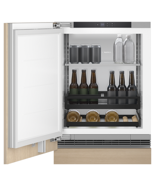 Refrig F&P Under-Counter Beverage Centre 60cm RS6009SBL1