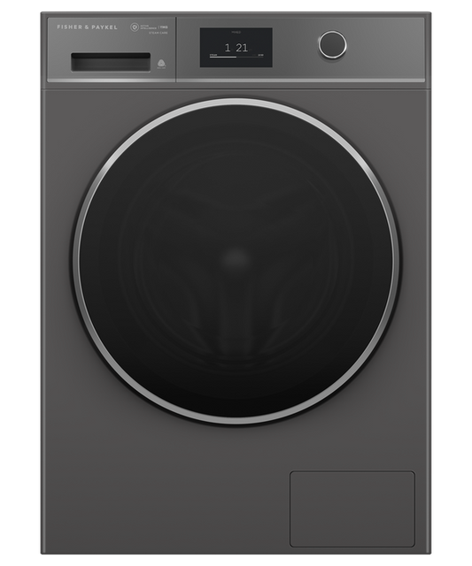 Fisher & Paykel - Washer F&P Graphite Steam Act.Intell. AI MF Filter WIFI - WH1160HG1