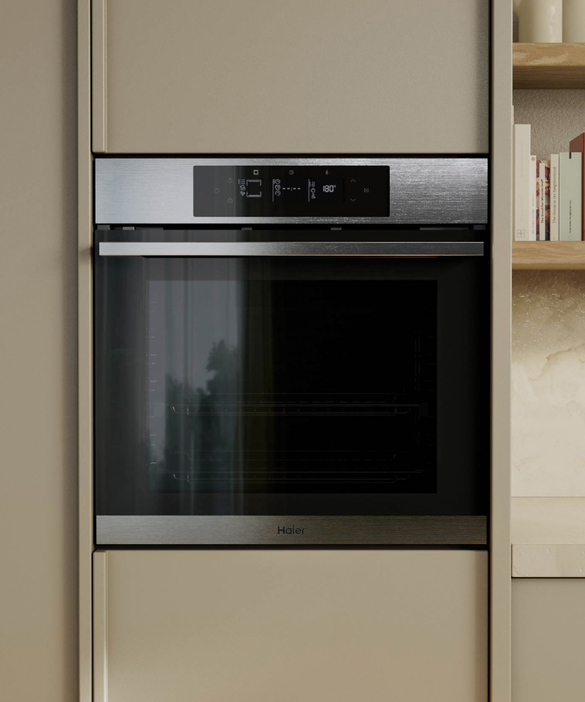 HWO60S16TPX5 Haier 60cm 600 Series Built in Oven 14 Function, Self Cleaning, Air Fry, Steam Assist HWO60S16TPX5