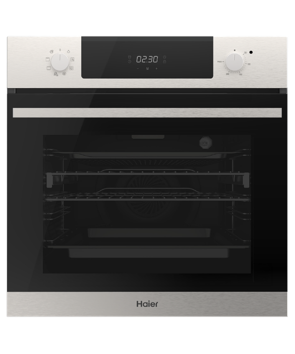 Oven Haier 60cm 7F Mechanical Dial Touch LCD Airfry Steam Asst Stainless Steel HWO60S7EX5
