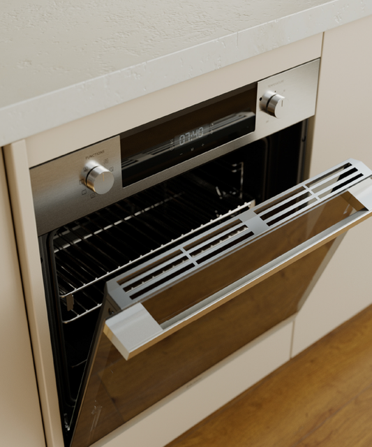 Oven Haier 60cm 7F Mechanical Dial Touch LCD Airfry Steam Asst Stainless Steel HWO60S7EX5