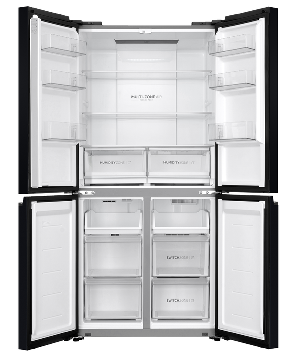 Refrig Haier Quad Door Black