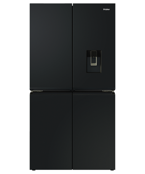 Refrig Haier Quad Door Black Ice & Water