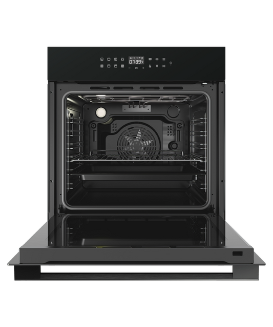 Haier - Oven Haier 60cm 76L 14F Pyrolytic with Rotisserie Wifi and Air Fry Black - HWO60S14TPB2