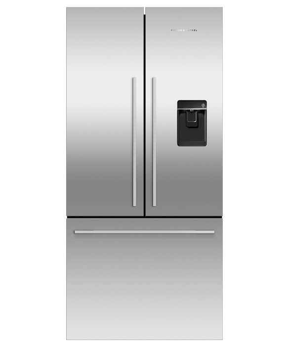 Fisher & Paykel - Refrig F&P Designer French Door Ice&Water S/Steel Refrigerator/Freezer - RF522ADUX5