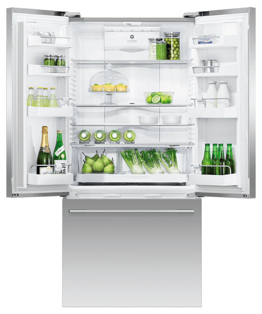 Fisher & Paykel - Refrig F&P Designer French Door Ice&Water S/Steel Refrigerator/Freezer - RF522ADUX5