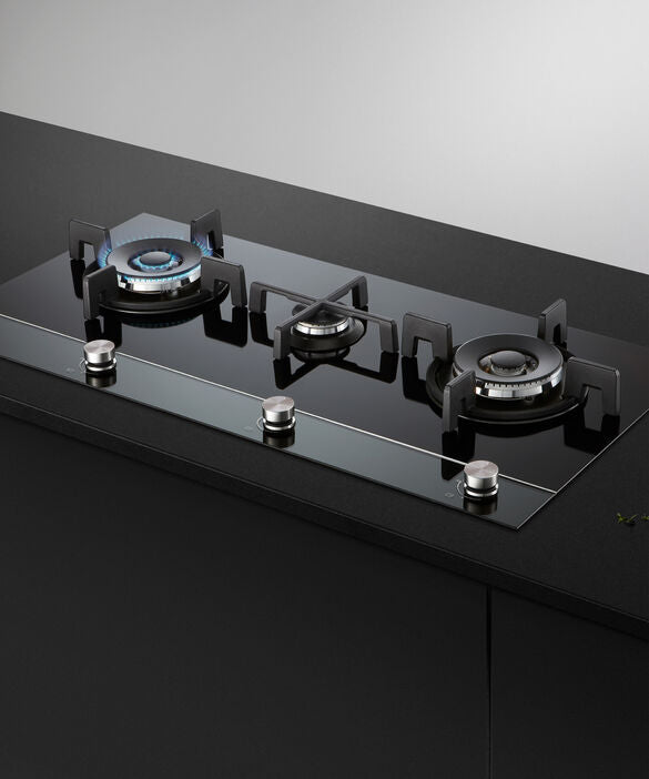 Fisher & Paykel - Cooktop F&P Gas on Glass 3 Burner LPG - CG903DLPGB4