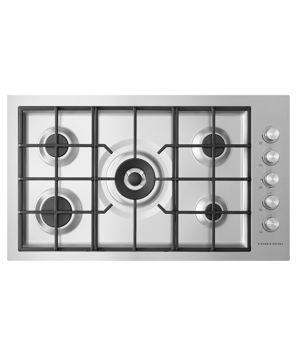 Fisher & Paykel - Cooktop F&P Gas Flush 5 Burner NG - CG905DWNGFCX3