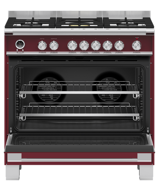 Fisher & Paykel - Freestanding Cooker F&P 90cm Gas C/top - OR90SCG6R1