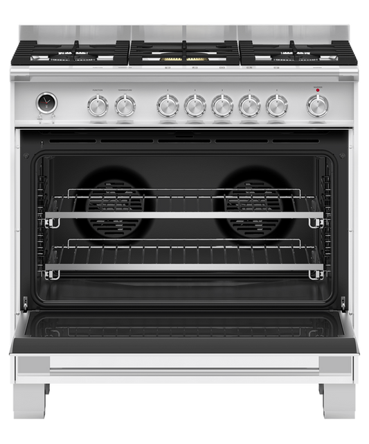 Fisher & Paykel - Freestanding Cooker F&P 90cm Gas C/top - OR90SCG6W1