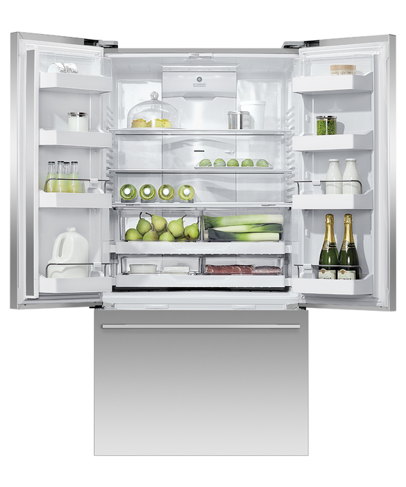 Fisher & Paykel - Refrig F&P Designer French Door Ice&Water S/Steel Refrigerator/Freezer - RF610ADUX5