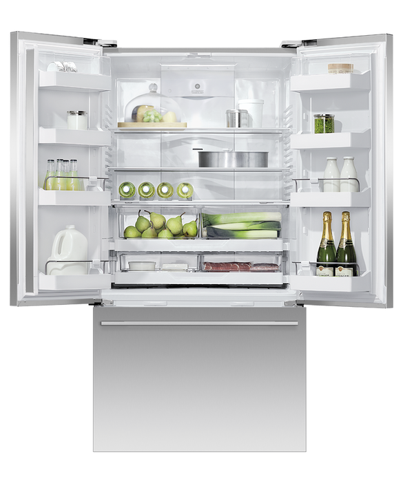 Fisher & Paykel - Refrig F&P Designer French Door S/Steel Refrigerator/Freezer - RF610ADX5