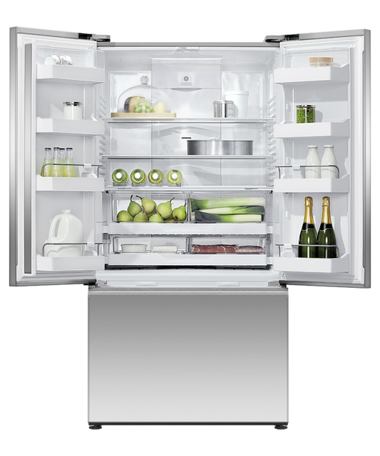 Fisher & Paykel - Refrig F&P Designer French Door Ice&Water S/Steel Refrigerator/Freezer - RF610ANUX5