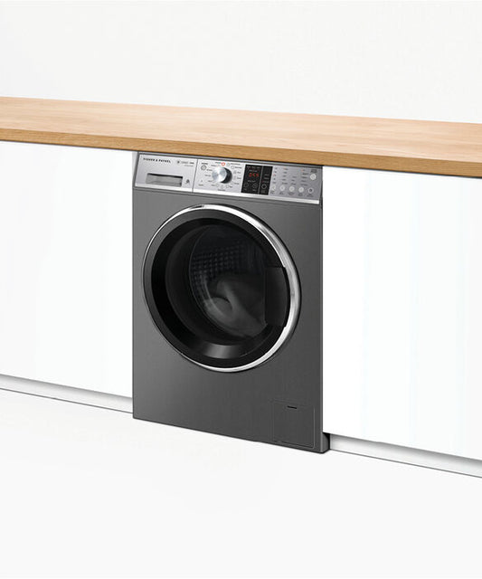 Fisher & Paykel - Washer F&P 10kg Front Load Steam Auto-dose Connected Graphite - WH1060SG1