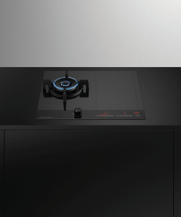 Fisher & Paykel - Cooktop F&P Combi Gas+Induction 3 Burner NG Black - CGI603DNGTB4
