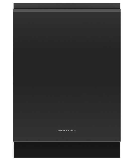 Fisher & Paykel - Dishwasher F&P Built Under Black Glass Recessed Tall Top UI - DW60UZT4B2