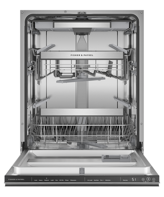 Fisher & Paykel - Dishwasher F&P Built Under Stainless Steel Recessed Tall Top UI - DW60UNT4X2