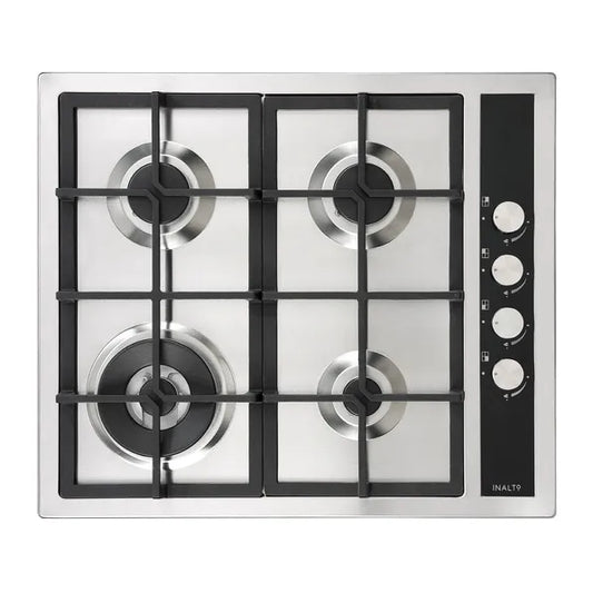 Inalto 60Cm  4 Burner Gas Cooktop Stainless Steel - ICGW60S