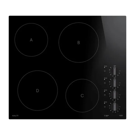 InAlto 4 Zone Knob Ceramic Cooktop - ICC604K