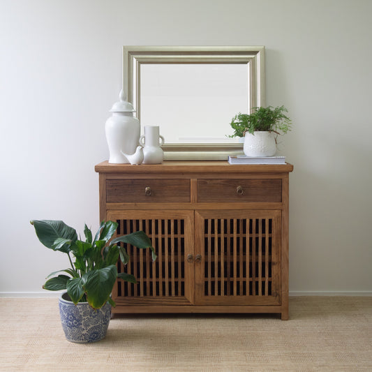 Coastline Elm Slat Cabinet