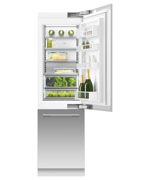 Fisher & Paykel Refrigerator Freezer Integrated Bottom Mount 61cm (24") Right Hand Hinged - RS6121WRUK1