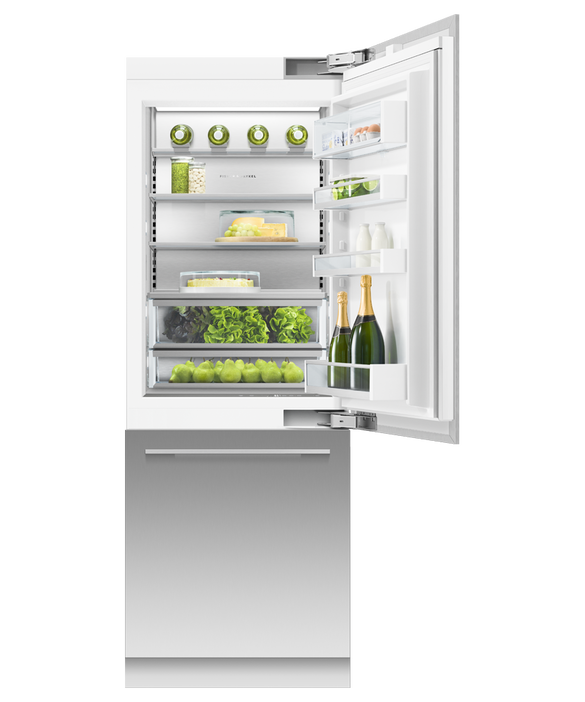 Fisher & Paykel Refrigerator Freezer Integrated Bottom Mount 76cm (30") Right Hand Hinged - RS7621WRUK1