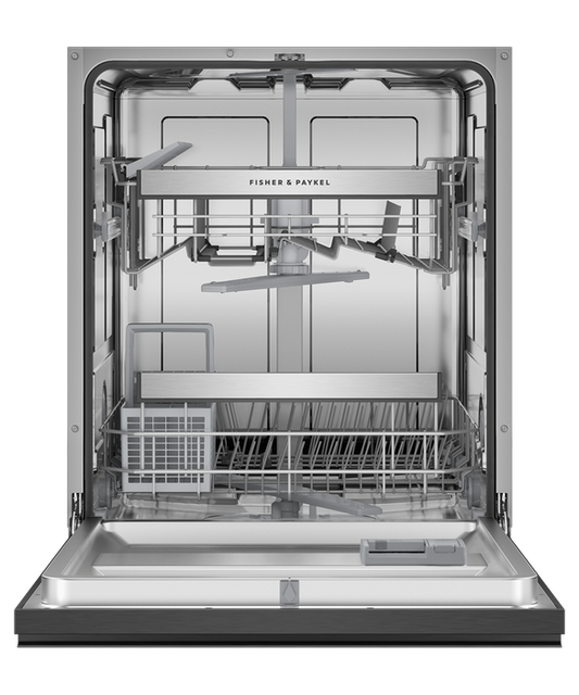 Fisher & Paykel Dishwasher Built Under Stainless Black Recessed Standard Front UI - DW60UN2B2