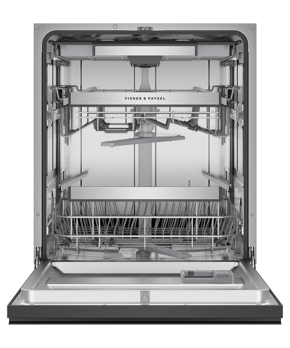 Fisher & Paykel Dishwasher Built Under Stainless Black Recessed Standard Front UI - DW60UN4B2