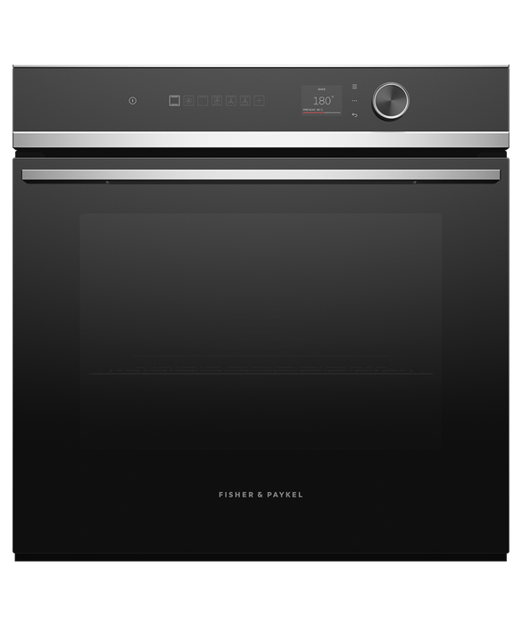 Fisher & Paykel Oven Pyrolytic 9 Function Small TFT 60cm Stainless Contemporary - OB60SD9PLX1